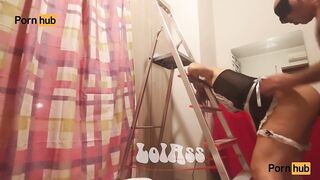 "Che cazzo grosso! Mi riempie il culo!" ???? Dialoghi italiano - Domestica Troia Inculata sulla Scala