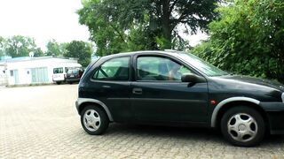 Colored hair wife dresses her neighbour like a real maid bitch in maid uniform. Then sex can start