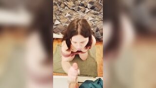 Cute teen play with a realistic sex-toy