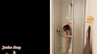 Showers in Leather Outfit