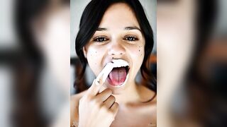 Wednesday addams playing with spunk