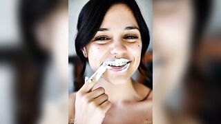 Wednesday addams playing with spunk