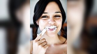 Wednesday addams playing with spunk