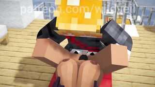 Bleach comics Yoruichi creampie Minecraft scene