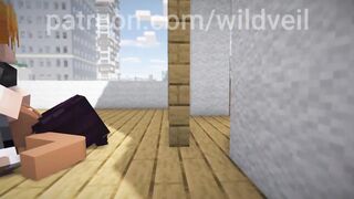 Bleach comics Yoruichi creampie Minecraft scene