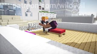Bleach comics Yoruichi creampie Minecraft scene