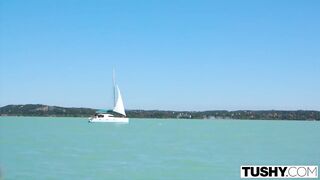 tushy glamorous model has an insatiable longing for ace bang