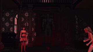 DEMON WITH LARGE KNOB FILLS MAD CUM BITCHES WITH SO MUCH GOO ON HALLOWEEN - NASTY WHIMS