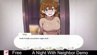 A Night With: Neighbour (Free Steam Demo Game) Visual Novel, 2D, Adult, Erotic, Anime, NSFW, Romance, Sandbox, game