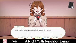 A Night With: Neighbour (Free Steam Demo Game) Visual Novel, 2D, Adult, Erotic, Anime, NSFW, Romance, Sandbox, game