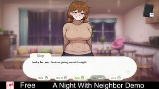 A Night With: Neighbour (Free Steam Demo Game) Visual Novel, 2D, Adult, Erotic, Anime, NSFW, Romance, Sandbox, game