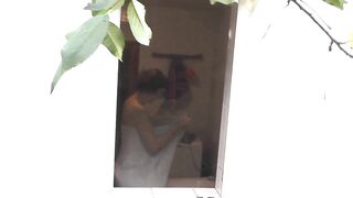 In nature's garb in public. Outside neighbor stud is watching how my hawt wife take shower. Outdoor. mother I'd like to fuck. Older. In bath. Public nudity. Tugjob. Outdoors. Natural titties. Snatch. Juicy snatch Booty. Large butt. Solo