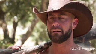 Nudist Cowboy Turns On A Town Blond Leading To A Raw Bare Rodeo