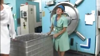 Avid ass slam for a breasty worker in the factory of unleashed doxies