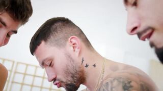 Oriental Gal Desires Double Penetration and to Watch Her Cunt Oozing in Group sex