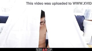Redhead mother i'd like to fuck with large natural boobs gets her vagina pounded by large ramrod stepson