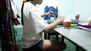 VIRGINAL HOUSEMAID CHASE BOSS COMMAND AND TRICK TO HAVE SEX