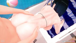 Yelan Large Booty Doggy position POV