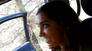 New hotty Carla Cruz a doxy gets snatch drilled outdoors