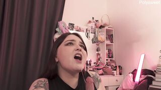 charming big beautiful woman will squeeze all the juices without your jock! (solo, sex toy, cum)