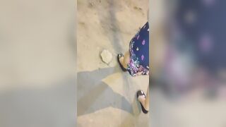 OLDER WOMAN IN PETTICOAT GIVES ME HER UNDERCLOTHING