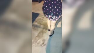 OLDER WOMAN IN PETTICOAT GIVES ME HER UNDERCLOTHING