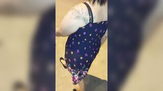 OLDER WOMAN IN PETTICOAT GIVES ME HER UNDERCLOTHING