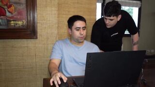 My ally fucked my wife's vagina whilst I was working... next to 'em!