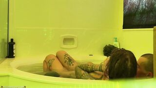 Romantic Bathroom Blowjobs Handjobs Talking Large Wang Tattooed Dad Hoss Kado Nice-looking Trans Angel Gray Perrier Multiple Cumshots