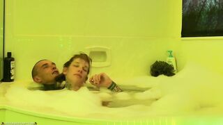 Romantic Bathroom Blowjobs Handjobs Talking Large Wang Tattooed Dad Hoss Kado Nice-looking Trans Angel Gray Perrier Multiple Cumshots