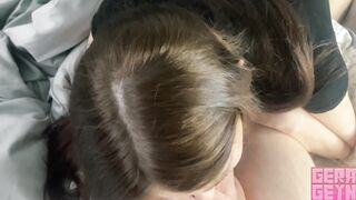 Admirable Morning Darling, Woke Up a Large Cock With a Wet Oral-sex