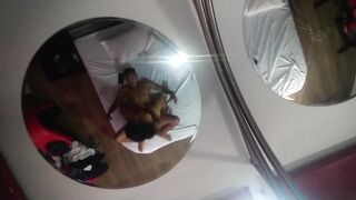 Carry screw with my lover in the hotel until this guy cums inside me