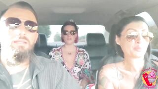 Trio in the car
