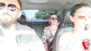 Trio in the car