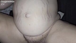 Groaning wife gets creampied