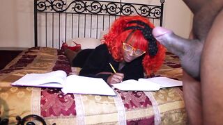 SuperHot Small Teen shakes her as and then sucks schlong