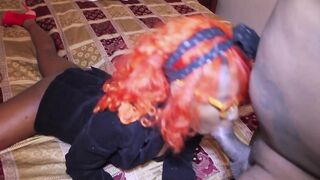 SuperHot Small Teen shakes her as and then sucks schlong