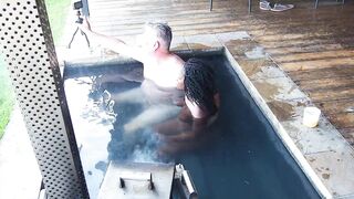 "Steam, Sun & Serenity" Black Secretary bangs her boss in the hottub