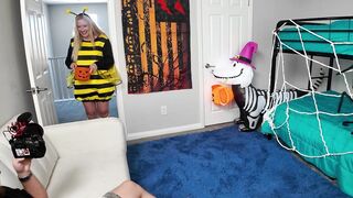 PAWG Blond Takes Dong Behind The Scenes - Kallie Taylor