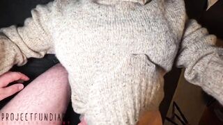 sexy curvy lady in wool sweater, nylons and high heels drilled missionary pov ejaculation - projectfundiary