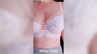 mother I'd like to fuck wears sexy lace brassiere