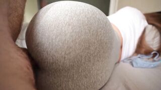 Step sister caught me stroking and I screwed her throughout a aperture in her leggings