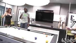 Nicky Ferrari & Sara Jay Pound Pumped up Shaun Dam! It's Pool & Sex Time