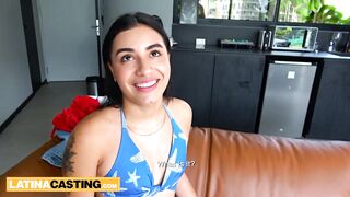 Large Butt 18yo Latin babe Girl Riding Large Dong American Producer In Amateur Casting
