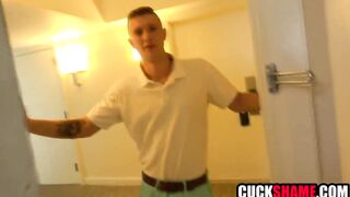 Lascivious wife cucks hubby on vacation