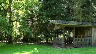 Blond Tattoo Honey Outdoor double penetration Bang Fest