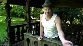 Blond Tattoo Honey Outdoor double penetration Bang Fest