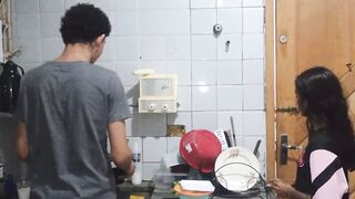 This babe convinces her half-brother to have truly fine sex with her during the time that her parents are away.