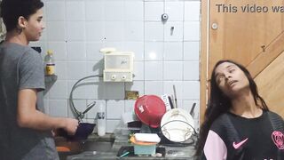 This babe convinces her half-brother to have truly fine sex with her during the time that her parents are away.