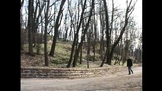 Brunette hair Floozy Rides a Large Knob